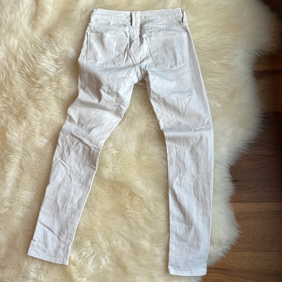 Just black size 24 super ripped jeans in white, super skinny with stretch ￼ - Picture 4 of 4